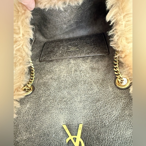 YSL Saint Laurent Kate Shearling Shoulder Bag - Picture 8 of 11